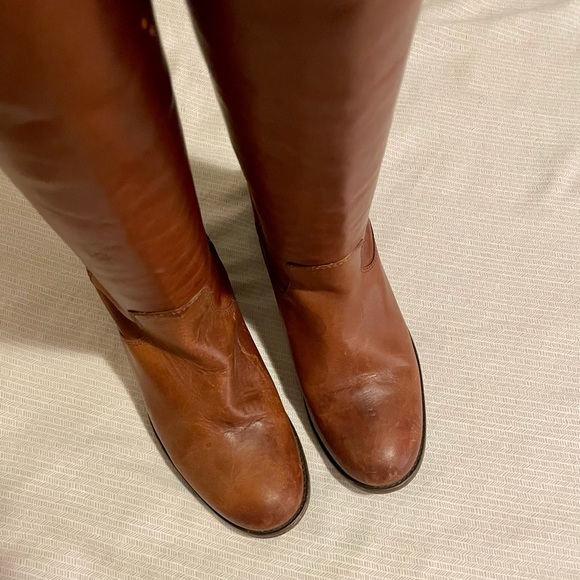 FRYE Melissa Button Cognac Leather Boot SZ 6 | eBay GUC Frye Melissa Button Tall Cognac boots size 7b